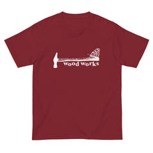 画像をギャラリービューアに読み込む, 金槌とオオゴマダラ(半袖Tシャツ)dark color