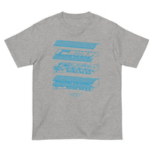 画像をギャラリービューアに読み込む, 風の帰る森図面 ブルー(半袖Tシャツ)