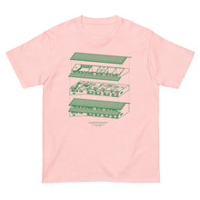 画像をギャラリービューアに読み込む, 風の帰る森図面 グリーン(半袖Tシャツ)