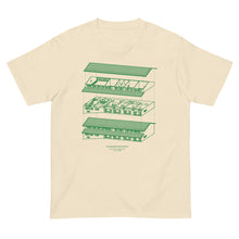 画像をギャラリービューアに読み込む, 風の帰る森図面 グリーン(半袖Tシャツ)