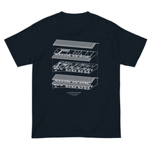 画像をギャラリービューアに読み込む, 風の帰る森図面 ホワイト(半袖Tシャツ)