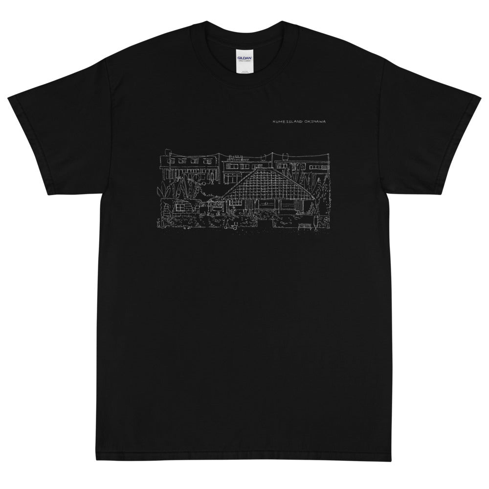 赤瓦と町並（半袖Tシャツ）dark color