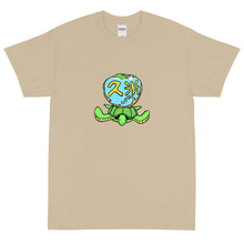 画像をギャラリービューアに読み込む, 久米島亀ロゴマーク（半袖Tシャツ）light color
