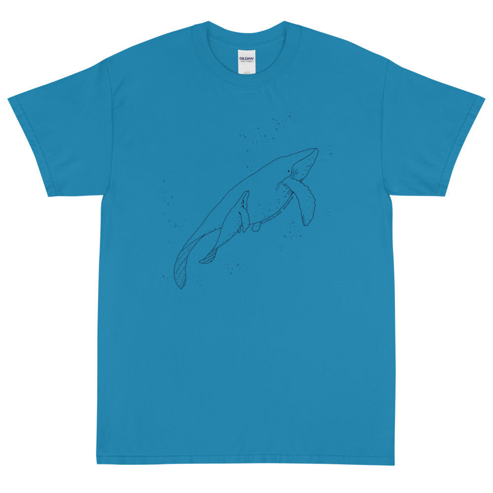 親子クジラ（半袖Tシャツ）light color
