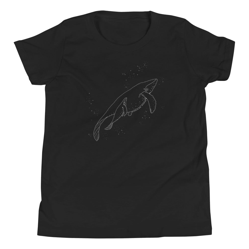 親子クジラ（ユース半袖Tシャツ）light color